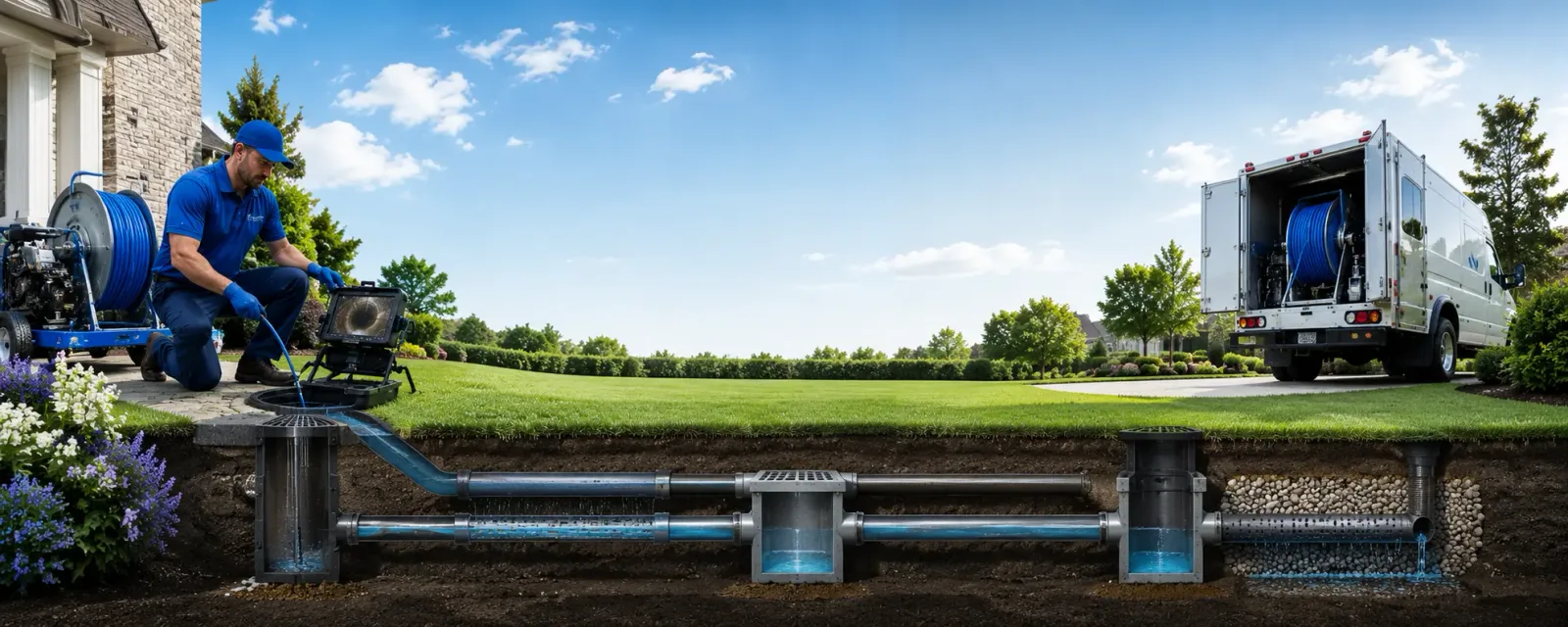 Outdoor drain cleaning information for Oaklyn, NJ